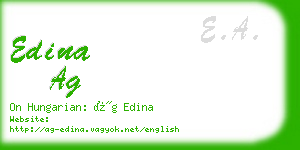 edina ag business card